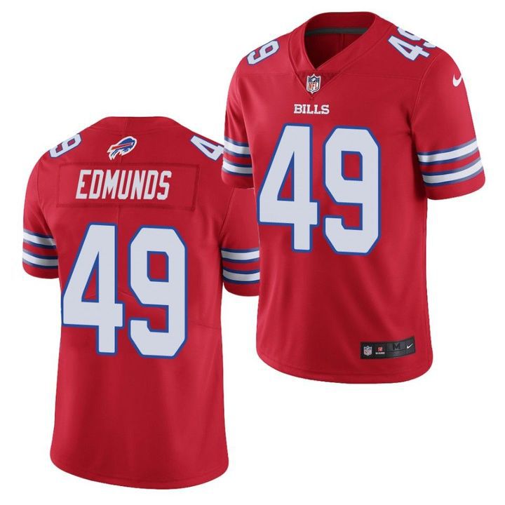 Men Buffalo Bills 49 Tremaine Edmunds Nike Red Game NFL Jersey